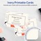 Avery Matte Ivory Invitation Cards, 5" x 7" Rectangle Rounded Corners